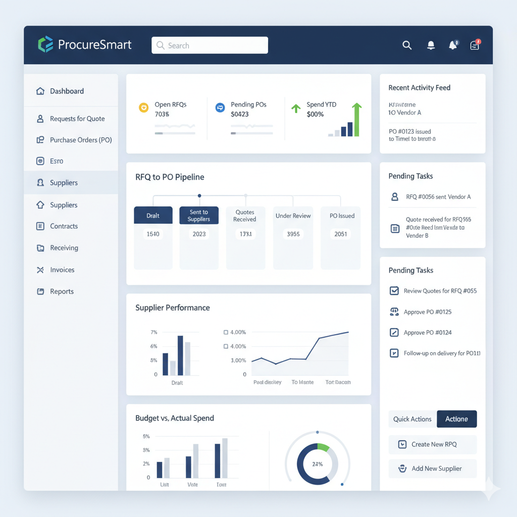 Procurement (RFQ → PO)